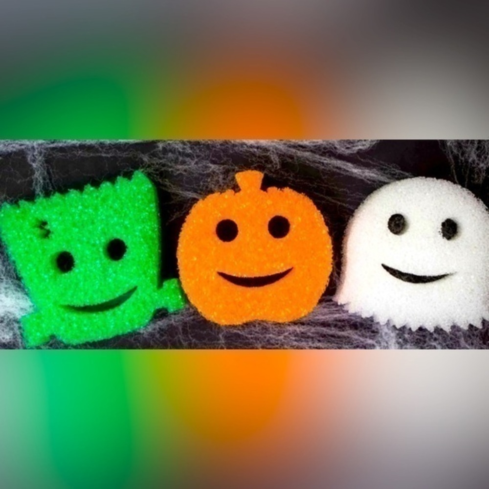 3 Limited Edition Halloween Scrub Daddy Sponges FULL SIZE not mini